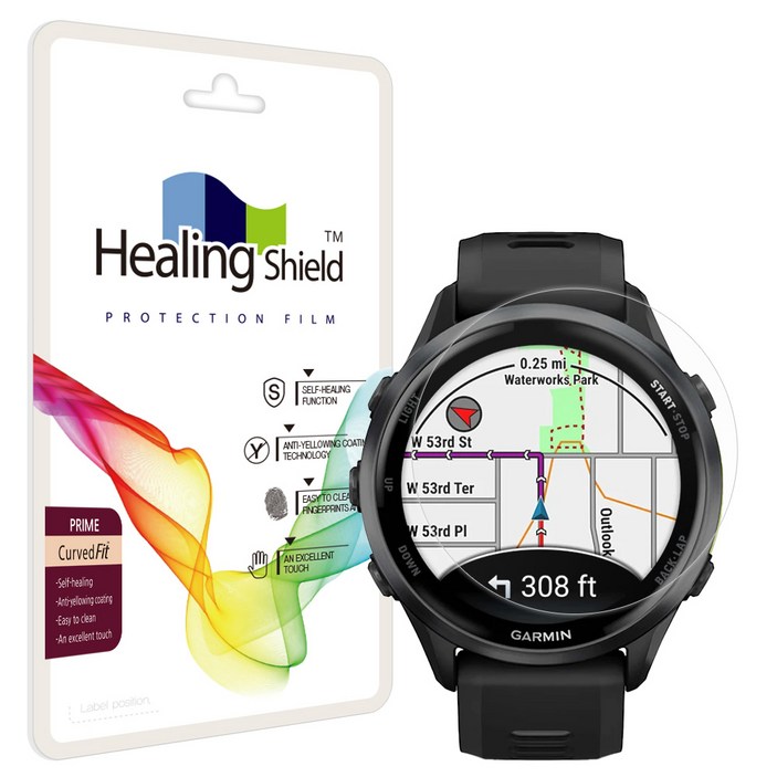 힐링쉴드 프라임 고광택 액정보호필름 2p 세트, 단일색상, 1세트