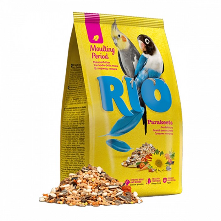 RIO 왕관 모란 코뉴어 깃털 영양 모이
