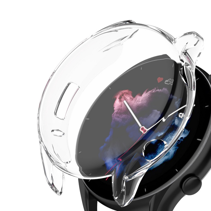 아이디스킨 어메이즈핏 GTR3 GTR3 프로 액정보호 풀커버 TPU 케이스, 투명 (TPU)