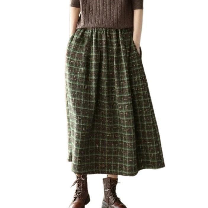 모직 A라인 스커트치마 rg19