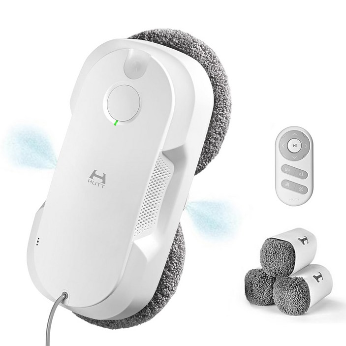 HUTT 창문 로봇청소기 자동 분수 초강흡입력 리필걸레세트, DDC56