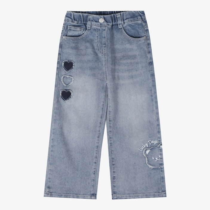 광명점 신디키즈 달꿈프린지 와이드 데님 CITJ25812