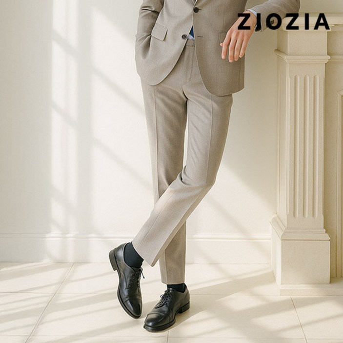 [지오지아]컴포트 쿨맥스 베이지 정장팬츠 (ACB2SP1308)