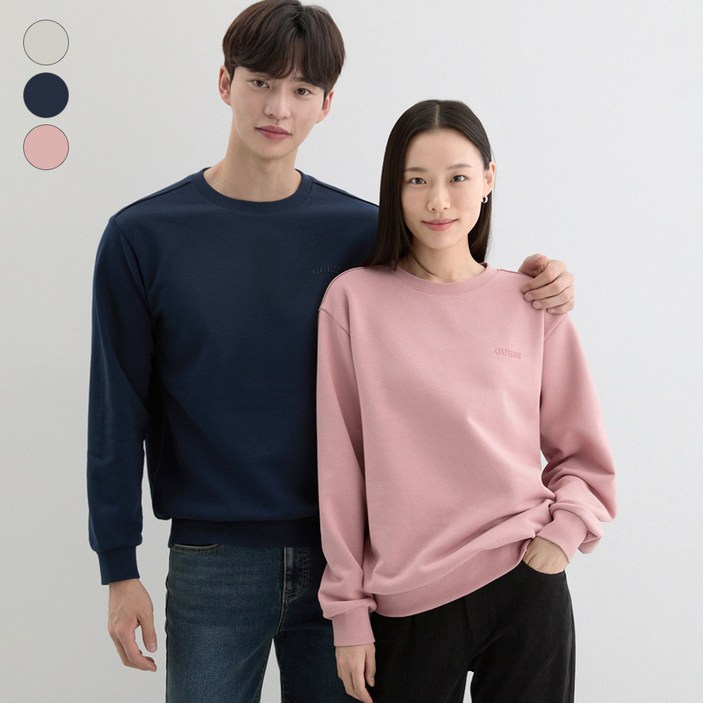 ON 유니 기모 고무 일자로고 맨투맨 NP4KE404