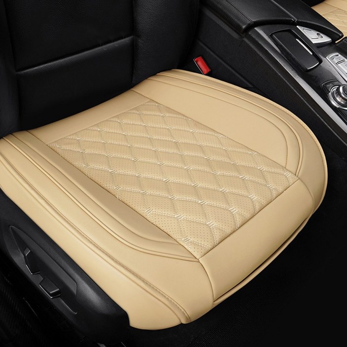 밀리지 않는 자동차 방석 사계절용 좋은 쿠션감, 새들브라운, 1개