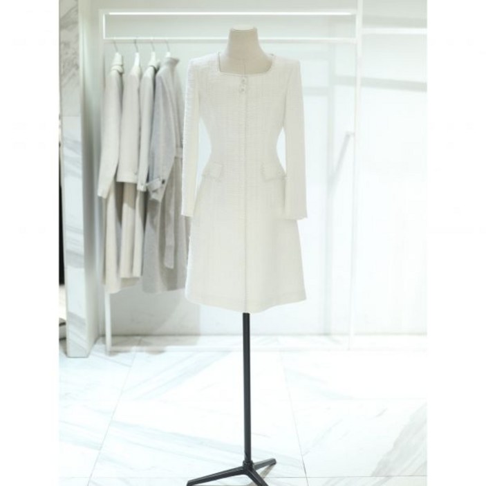 잇미샤 버튼 포인트 트위드 원피스 ITP2WOP780