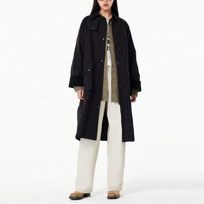 스튜디오 톰보이 카라배색 트렌치코트(9174311971)CT 304279