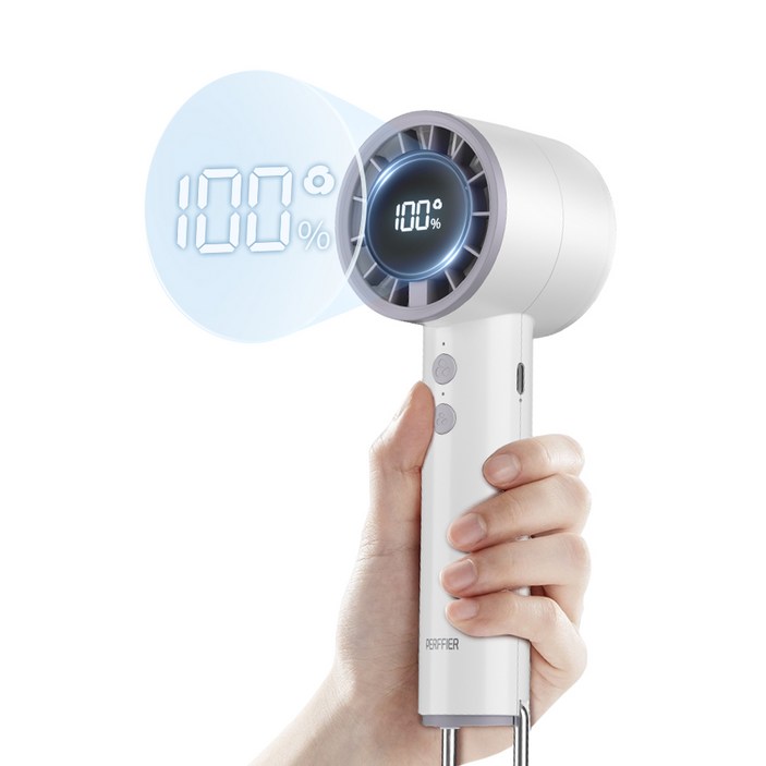 PERFFIER 퍼피어 휴대용 캠핑 손선풍기 LED 무선 핸디선풍기 T40