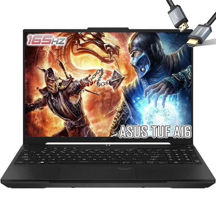 에이수스ASUS TUF 게이밍 A16 노트북 -16인치 WUXGA 디스플레이 165Hz 100% sRGB - AMD Ryzen7 7735HS 비트 i7-12650H - AMD 라데
