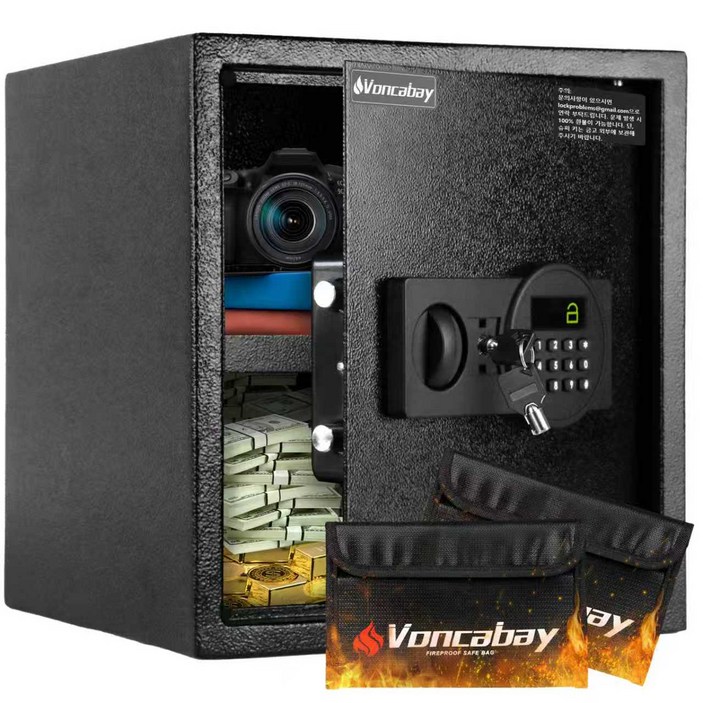 Voncabay 33EQ 소형 금고, 검은색