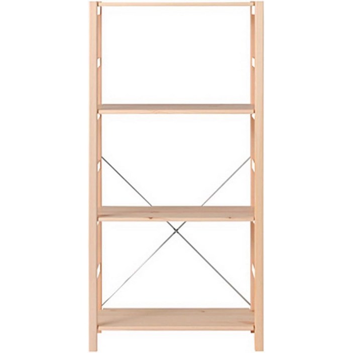 MUJI 무인양품 우드 진열대 수납 조립식 스탠드선반 58 x 26 x 120cm