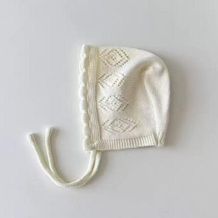 블랙체리 아동용 심플 니트 보넷