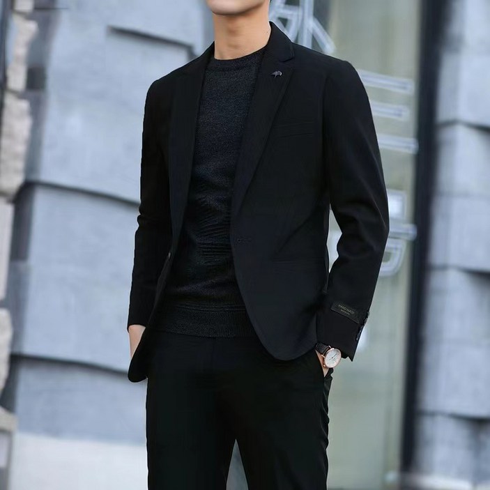 휠렉스 남성 캐주얼 원버튼 수트 고급 셋업 정장세트 Y33