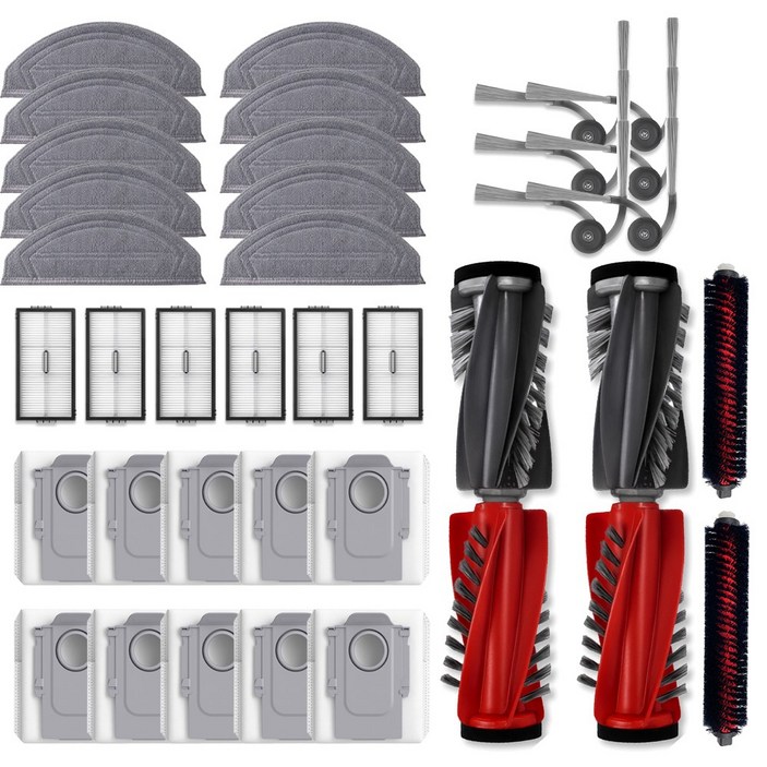 [호환] 만물상 로보락 S10 MaxV Ultra 물 걸레 더스트백 필터 소모품 1년치 세트