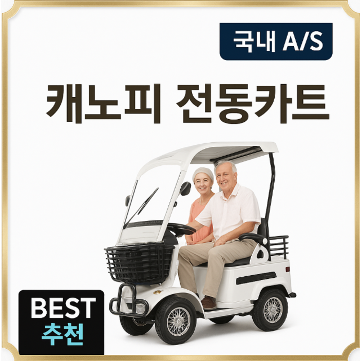 아트테크 컴포카 지붕형 캐노피 골프장카트 골프카 골프차 이동카 4륜 전동스쿠터 전동카트 전동휠체어 전동차 2인 관광지용 리조트용 레저용 쇼핑용 장애인용 시니어 부모님 효도선물 노인