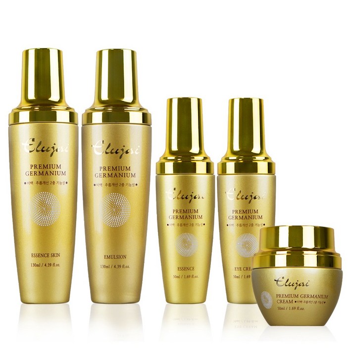[본사직영] 엘루자이 프리미엄 주름개선 미백케어 탄력집중 게르마늄 기초 5종세트