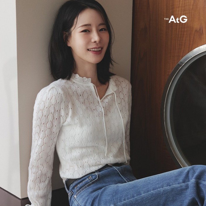 더엣지 25F/W 울혼방 보헤미안 니트 블라우스