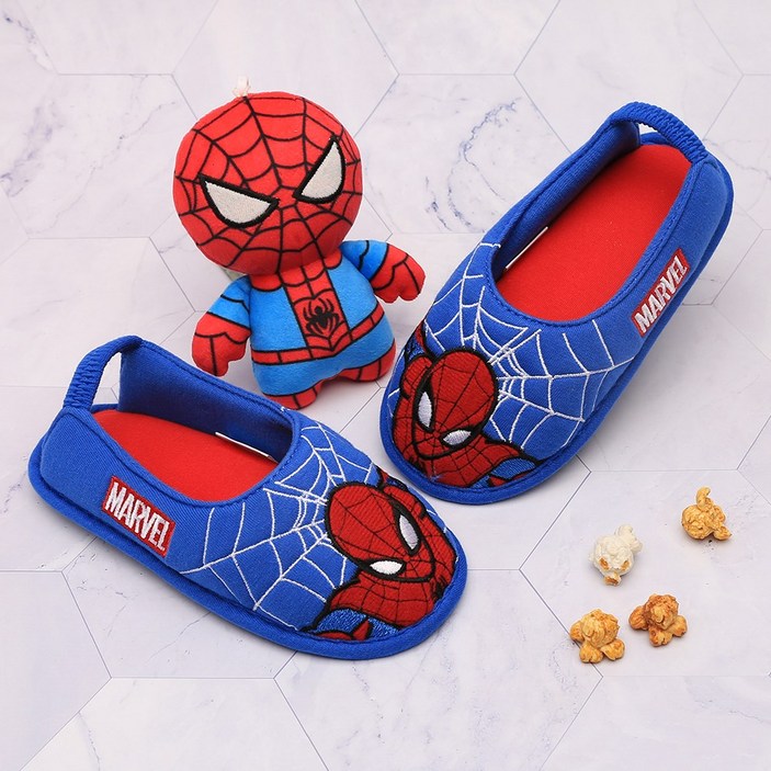 스파이더맨 크리 도트 덧신