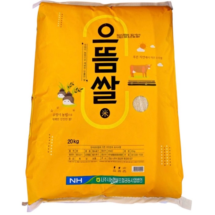 나주 농협쌀 으뜸쌀20kg, 20kg, 1개