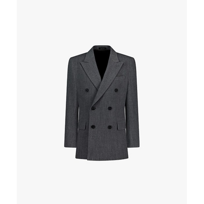 국내매장판 LKF26405 그레이 렌핏 더블 피크드라펠 셋업자켓 120832 리버클래시