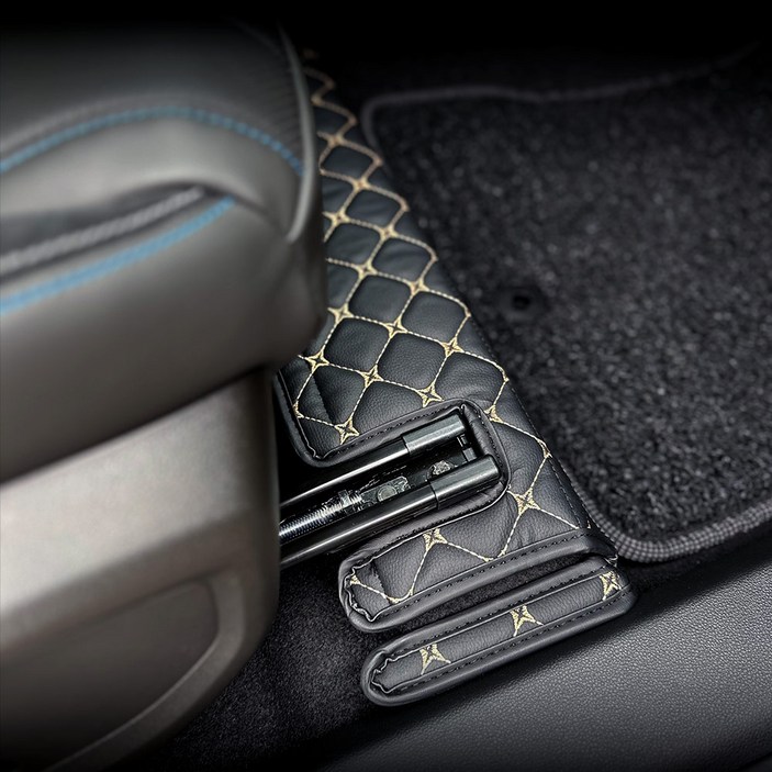 닥쏘오토 뉴 르노 그랑 콜레오스 전용 1열 운전석+조수석 킥매트 세트, 블랙