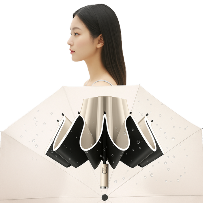 코코블랑 프리미엄 거꾸로 3단 자동 양우산 99.9%UV차단 360도반사테두리 105cm대형사이즈 3단컴팩트