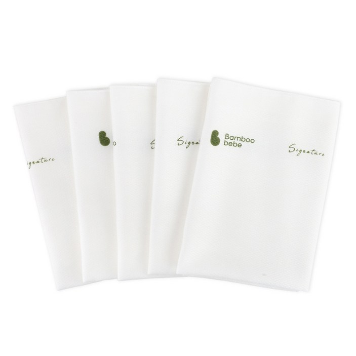밤부베베 순한대나무 시그니처 퓨어 엠보손수건 5p