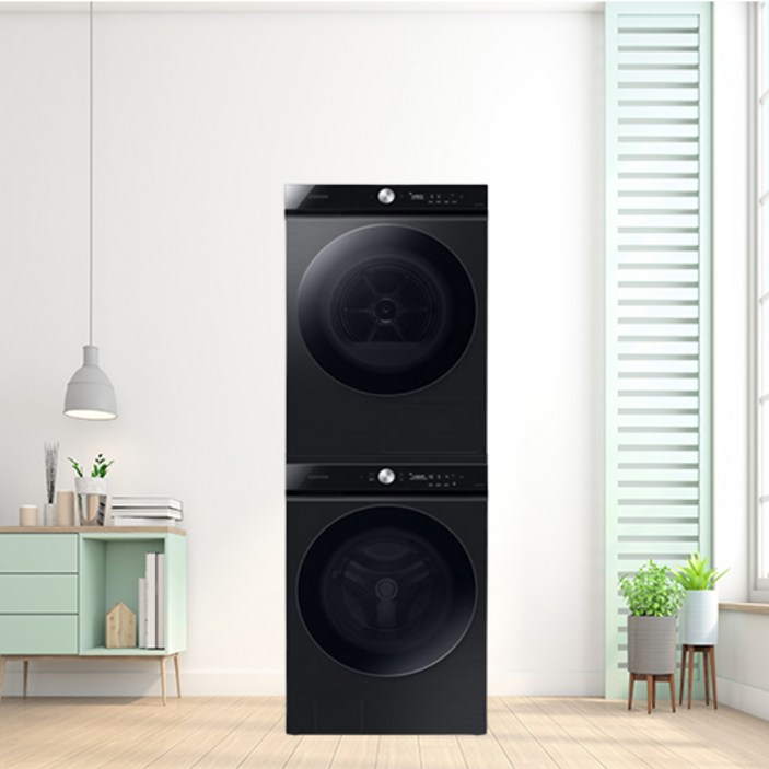 삼성전자 BESPOKE 그랑데AI 세탁기 WF25B9600KV 25kg + 건조기 DV20B9760CV 20kg 직렬설치 패키지 방문설치