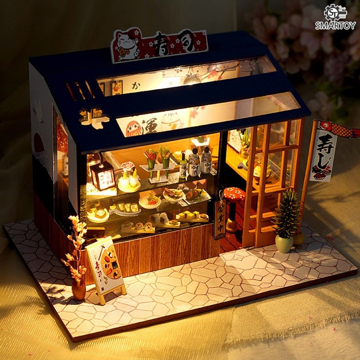 스마토이 심야식당 매장타이쿤 일본풍 DIY 미니어처
