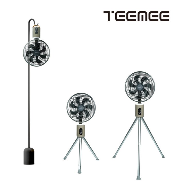 티미TeeMee 각조절 좌우회전 리모컨 캠핑선풍기 무선써큘레이터 2way스탠드벽걸이회전SKG12F
