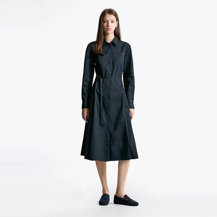 타미힐피거 미디 셔츠 원피스 (T22F6WOP301WL1B60)