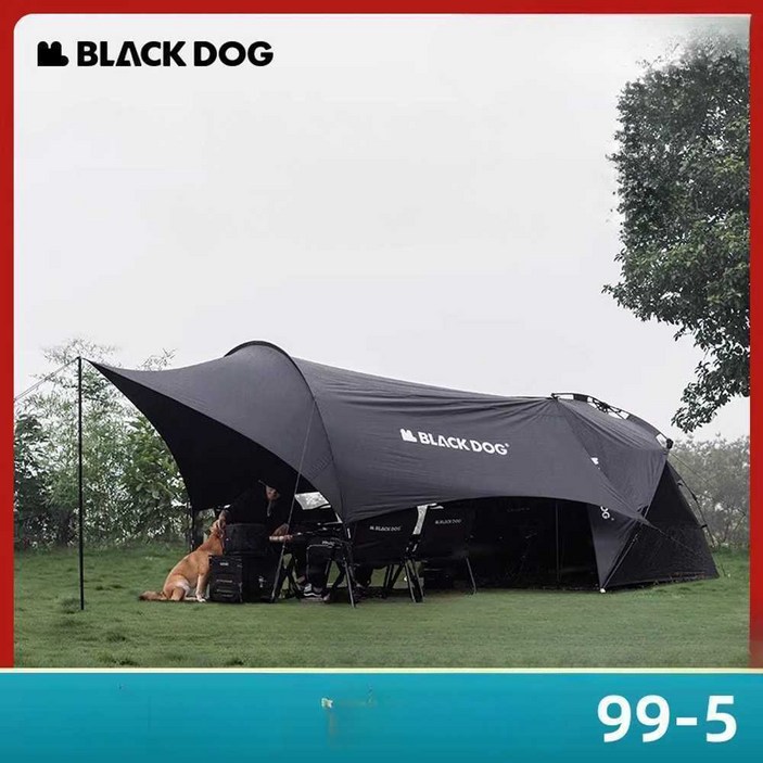 Blackdog 블랙독 원터치 자동 그늘막 방수 텐트 돔 쉘터 스프링바 피크닉 낚시 비치텐트, 완전 밀폐형 블랙코팅 자동 텐트