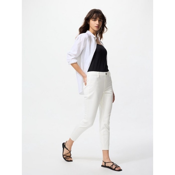 [일본정품]유니클로 울트라 스트레치 크롭 여성 레깅스 팬츠 473691