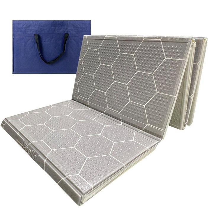 힐링캠프 3단 캠핑매트+가방 특중형(240x200)	접이식 매트 돗자리 피크닉매트