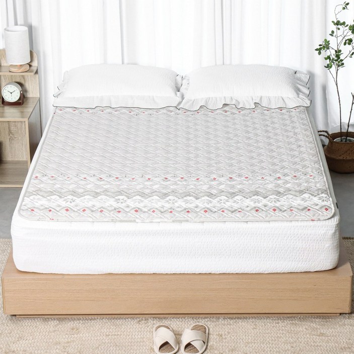 전자파없는 26년 최신형 몽비오스 국산 EMF 전자파없는 워셔블 세미마이크로 그래핀 탄소매트 온열 전기매트 침대용 캠핑용, 싱글100x200, 소프트베이지