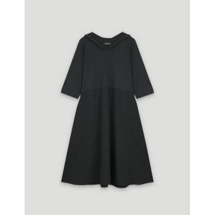 우븐배색 후드 플레어 원피스 (CKB-OP001W3) 7063522