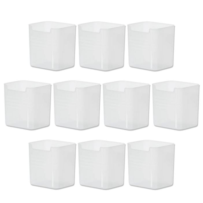 픽포유 다용도 욕실 수납정리함 반투명 바스켓, 1세트, 투명