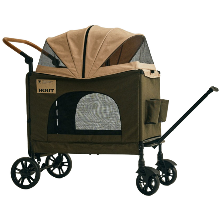하웃 강아지 유모차 대형견 다견 저상형 개모차, 1개