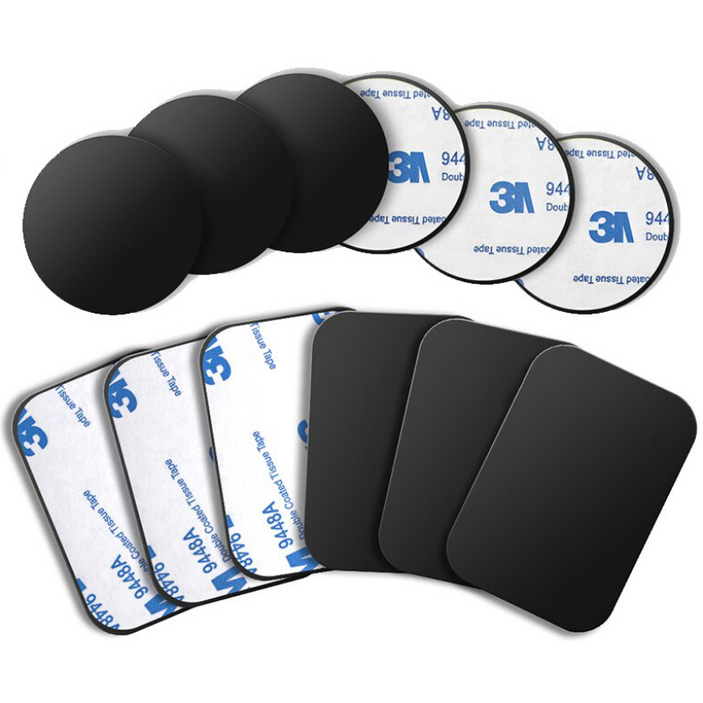 나오미 1+1 자석거치대용 마그네틱 철판 메탈 플레이트 (원형1개+사각1개), 1개