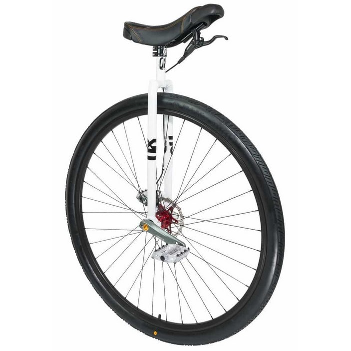 비앙키자전거 QUAX Q-악셀 36인치 디스크 로드 외발자전거, 흰색