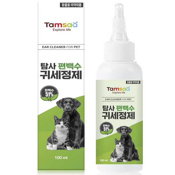 탐사 순한 편백수 반려동물 귀세정제 100ml 탐사 순한 편백수 반려동물 귀세정제 100ml