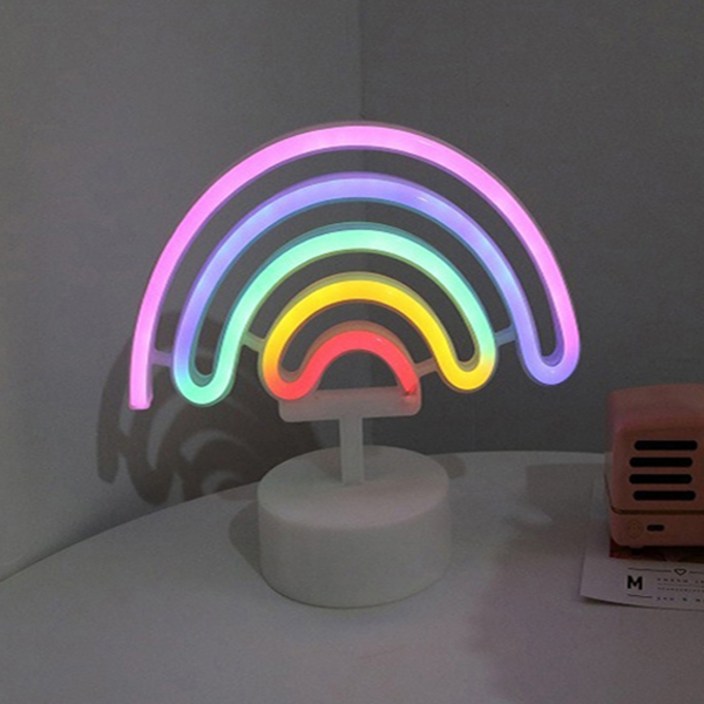 메이징초이스 led 네온사인 수유등 무지개