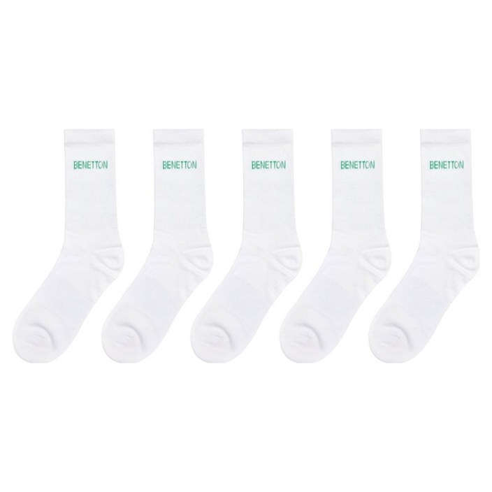 베네통 레터링 장목 5켤레