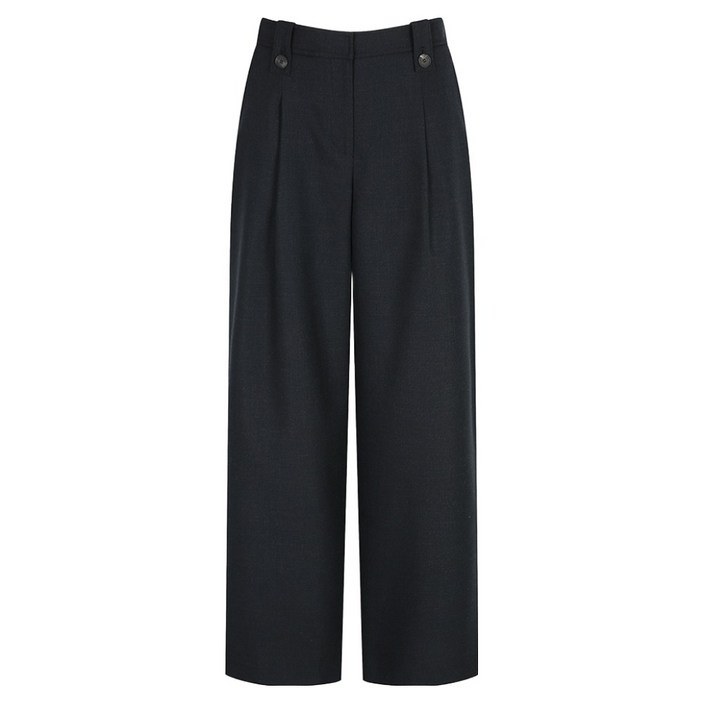 나이스클랍 여성용 밴딩 자수 포인트 턱 팬츠