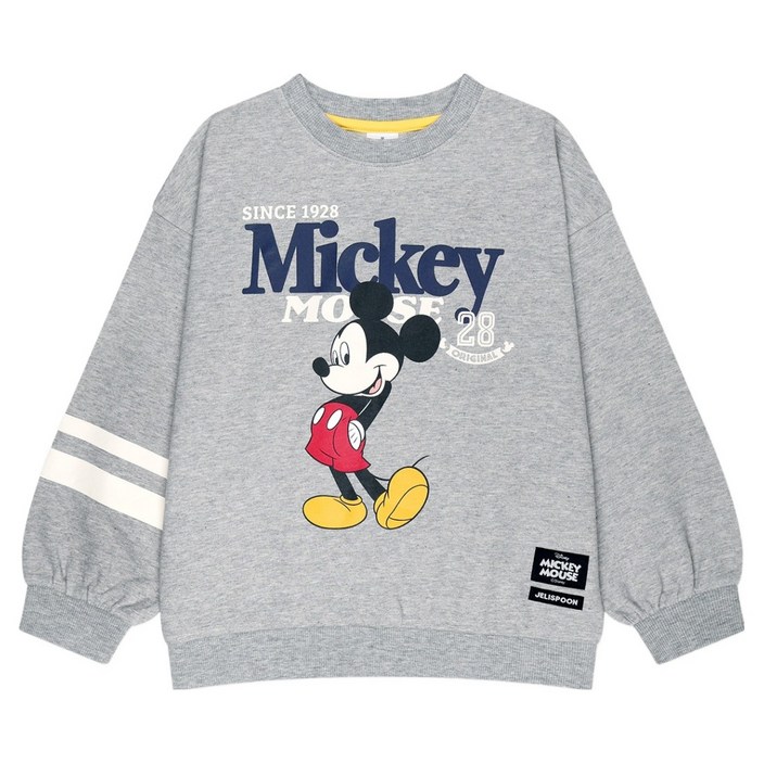 젤리스푼 아동용 디즈니 미키 마우스 투라인 포인트 맨투맨