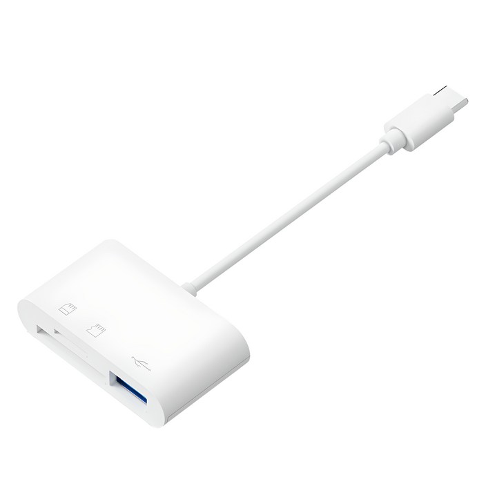 아이엠듀 C타입 3 in 1 USB TF SD카드 리더기