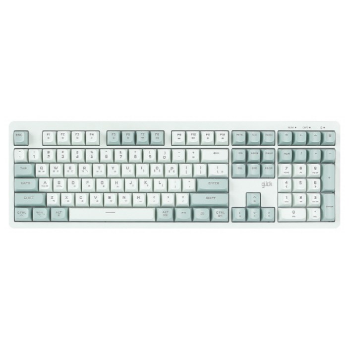 지클릭커 파도프로젝트 제주바다 풀윤활 플런저 무소음 무선 블루투스 키보드