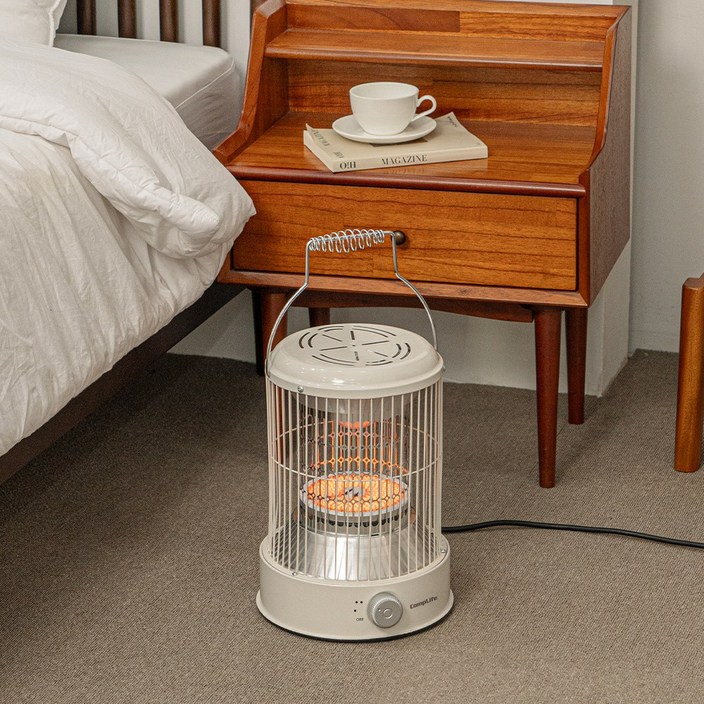 컴프라이프 가정용 캠핑용 원통형 하이라이트 전기난로