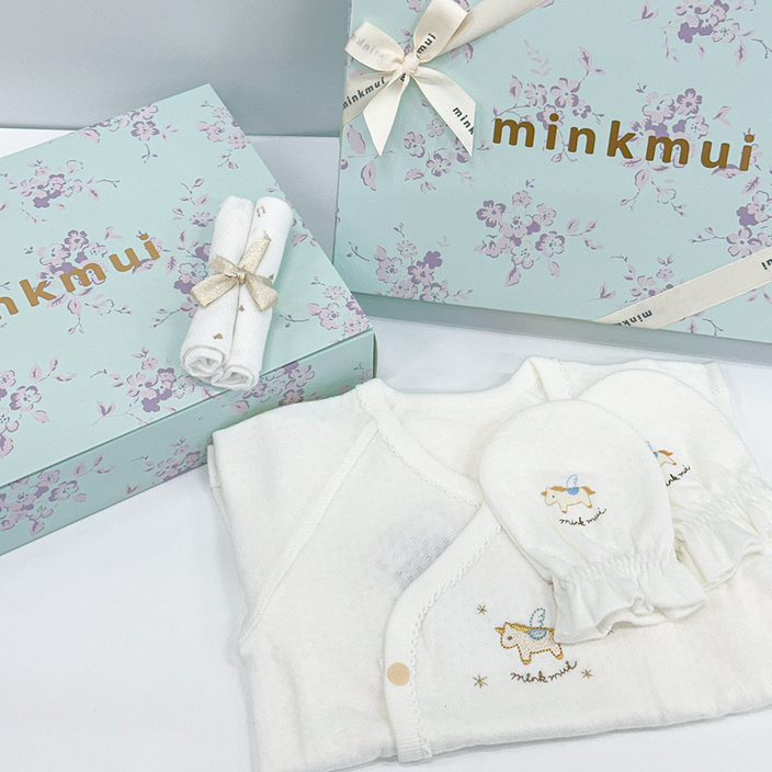 26년 신제품 밍크뮤 말띠 코니 배냇저고리 손싸개 신생아 출산선물세트