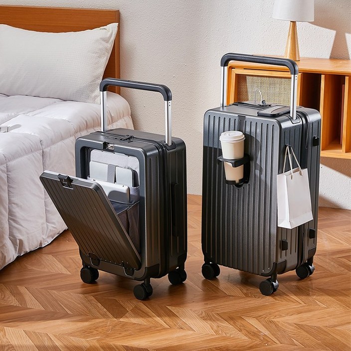 Naviconvex 캐리어 넓은 손잡이 대용량 여행용 캐리어 기내용캐리어 24인치 20인치 프론트 위탁수화물 캐리어 노트북 수납이 가능한
